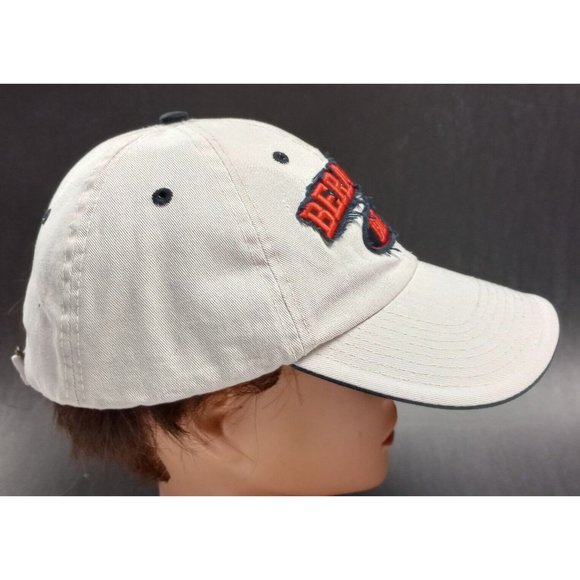 BERMUDA BDA lettering stitched JHATS distressed beige Embroidered Baseball Cap - Picture 3 of 8